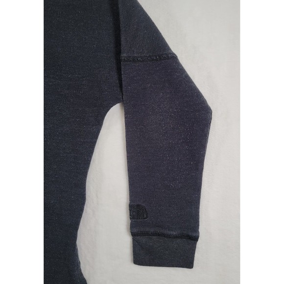 The North Face Women's Terry Pullover Hoodie Size Small Black Heather Top - Picture 3 of 9